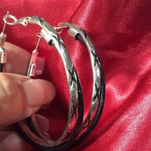 Black & Silver Designer Earrings